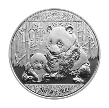 1 unce stříbrná mince China Panda 2012