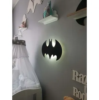Lampička Vingo Noční lampička batman - černý, 31 cm