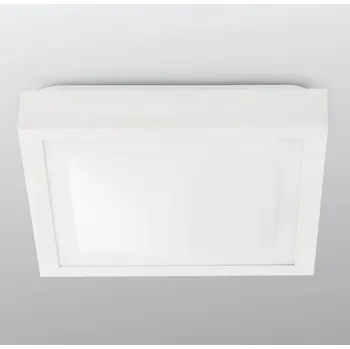 FARO BARCELONA Koupelnové stropní světlo Tola, 32 x 32 cm, bílá 2 x 15 W LED - Doprava zdarma