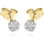 Zlatnictví U Kostela Diamantové náušnice kytičky 9411 913654433