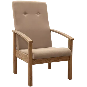 Křeslo ANTAL křeslo čalouněné látkou, béžová