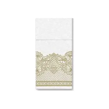 Papírový ubrousek Ubrousky na příbory PAW AIRLAID 40x40cm Royal Lace Gold [25 ks],rychlé dodání
