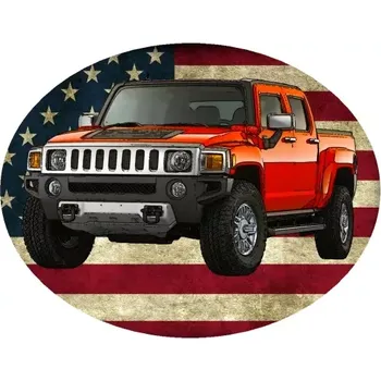 Nášivka Nažehlovačka Hummer H3T Alpha (digitální nažehlovačka s osobním autem)