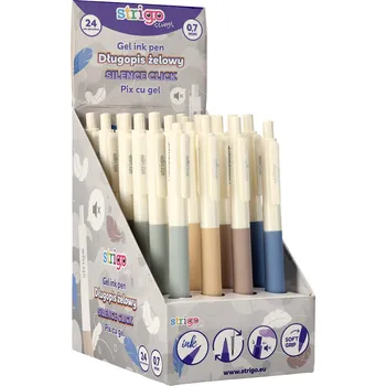 Strigo Gelová propiska se systémem SILENCE Click ,balení 24 ks 508178