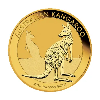 1 unce zlatá mince Austrálie klokan 2016