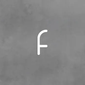 Lampička Artemide Alphabet of Light malé písmeno f bílá opálová LED celkem 16 W - Doprava zdarma