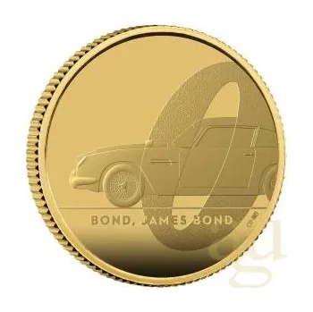 1/4 unce zlatá mince Großbritannien James Bond 007 DB5 - 2020 leštěná deska