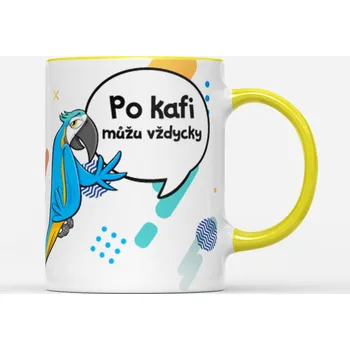 Hrnek Po kafi můžu vždycky - Červená