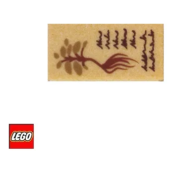 Stavebnice LEGO LEGO® Potištěné dílky LEGO Učebnice Rostlin 1x2 Harry Potter, Potištěná Dlaždice 3069pb0860