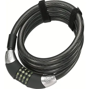 Zámek na kolo Zámek MAGNUM spirála 180x10mm 4 x stavitelný kód
