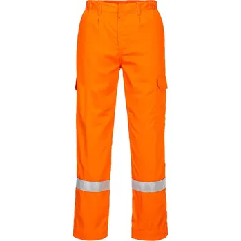 montérky PORTWEST Kalhoty FR412 do pasu, odolné proti teplu POR-FR412ORRXL XL Oranžová