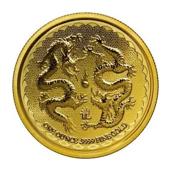 Sběratelství 1 unce zlatá mince Niue Double Dragon 2018