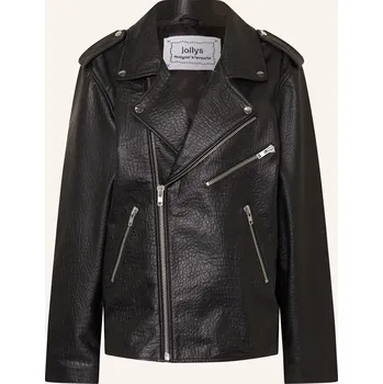 Dámský blejzr Lollys Laundry Dámská Kožená Bunda Rayll, černá, 36