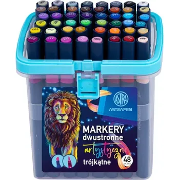 AstraPEN ASTRAPen, Oboustranné umělecké fixy, 48ks, mix barev, 207023015
