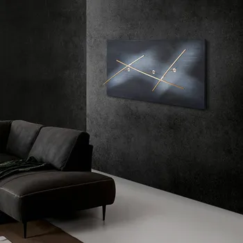 Lampička ICONE Albatros wall 927 100cm břidlice/mosaz břidlicově šedá, mosaz LED 30 W celkem - Doprava zdarma