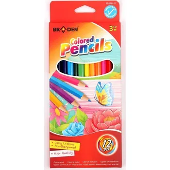 Pastelka Trojhranné školní pastelky Braden - 12 barev