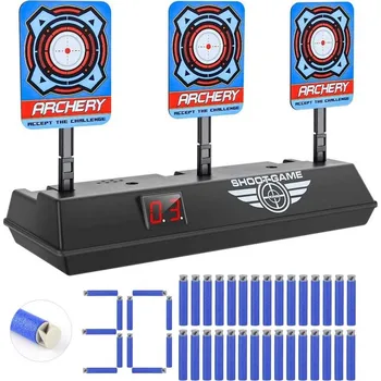 Export Elektronický terč pro Nerf + 30 šípů accustrike s šedou hlavičkou