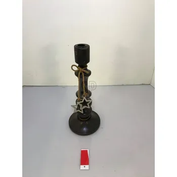 Svícen Dřevěný svícen Mango wood tmavě hnědý 30x12 cm