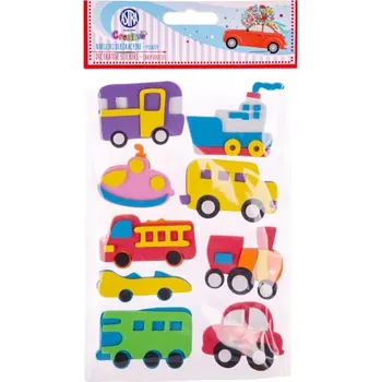 Hračka Astra CREATIVO Pěnové 3D samolepky DOPRAVA, mix motivů, 335122020