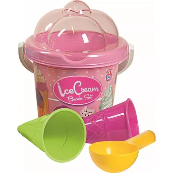 Hračka na písek Androni sada na písek Zmrzlina – malá, růžová