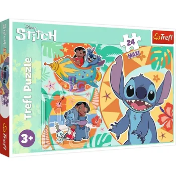Puzzle Trefl Lilo&Stitch Šťastný den MAXI 24 dílků