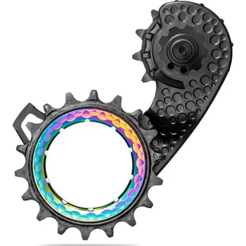 přehazovačka Vodítko měniče AbsoluteBlack HOLLOWCAGE® Ultegra R8100 rainbow