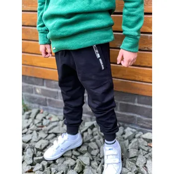 Dívčí mikina Černé chlapecké tepláky TOMMY LIFE, Velikost 5-6 roků