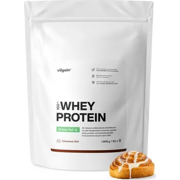 Sportovní výživa Vilgain Grass-Fed Whey Protein – skořicová rolka 1 000 g