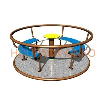 Dětský domeček Kolotoč na sezení KO180KW (průměr 1,8 m) - hnědý