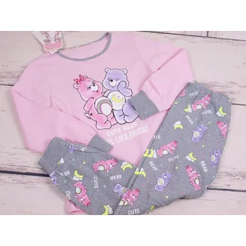 Dívčí pyžamo Pyžamo Kugo MP1760 sv. růžové s šedou s medvídky velikost oblečení - děti: 98