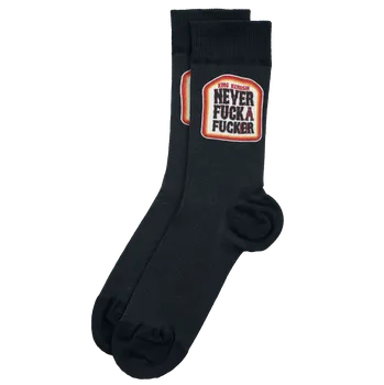 Pánské ponožky Ponožky z King Kerosin - Never Fuck A Fucker Socks - Muži - šedá