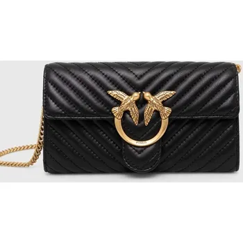 Kabelka Kožená kabelka Pinko 100062.A0GK černá 99X, vel. ONE SIZE