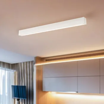 Euluna Stropní světlo Straight, bílé, 92 cm, kov, plast bílá 1 x 16 W LED - Doprava zdarma