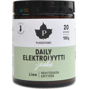 Iontový nápoj Puhdistamo Daily Electrolyte Powder 100g - limetka
