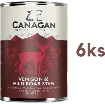 Krmivo pro psa Canagan zvěřina a divočák 6 x 400g