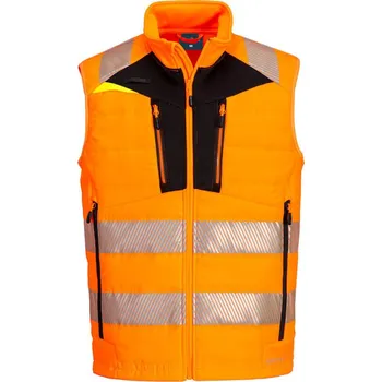 pracovní vesta PORTWEST Vesta DX479 Hi-Vis, softshell, zateplená, reflexní POR-DX479OBRS S Oranžová/černá