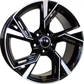 Alu kolo Alu kola Racing Line B1571, 22x9.5 5x112 ET20, černá + leštění (zátěžová)