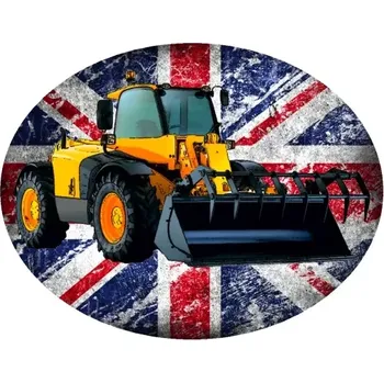 Nášivka Nažehlovačka s bagrem JCB manipulátor (digitální nažehlovačka )