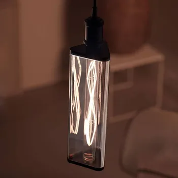 Lampička Philips Crystal Giant smoky LED žárovka E27 7W - Doprava zdarma