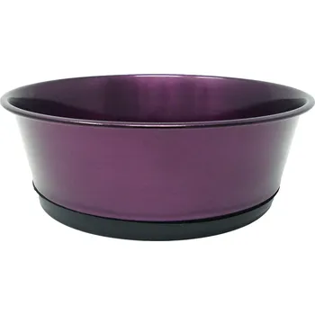 Miska pro psa PROFIZOO Miska nerezová extra protiskluzová 1600 ml Purpurová