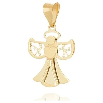 Přívěsek Přívěšek ze žlutého zlata anděl ZZ1195F + dárek zdarma