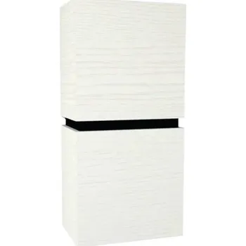 Koupelnový nábytek Koupelnová závěsná skříňka Devo Viva 2.0 pravá bílá 40 x 84 x 26 cm VV2-S2DP40x26-F104