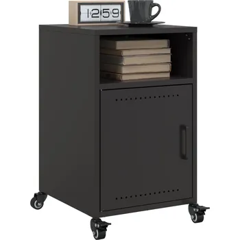 Ložnice vidaXL Noční stolky 2 ks černé 36 x 39 x 59 cm ocel