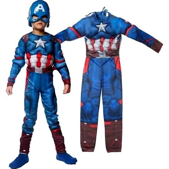 FunCo Dětský kostým Svalnatý Kapitán Amerika 122-134 L