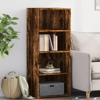 Příborník do zásuvky vidaXL Skříň highboard 50 x 41 x 124 cm kompozitní dřevo [846397] Barva: kouřový dub
