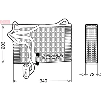 Výparník klimatizace Výparník, klimatizace, , 893820102B, DENSO, DEV02001