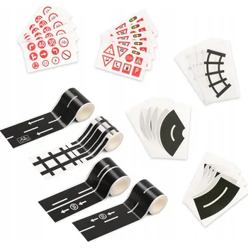 Lepicí páska Lepicí páska silnice vozovka dopravní značky SADA