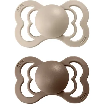 dudlíky BIBS Supreme Dudlíky z přírodního kaučuku vel. 1 Vanilla/Dark Oak