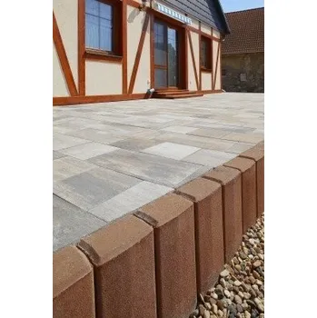 Zahradní obrubník BEST Palisáda KADENT výška 600 mm, 180x120 mm karamelová