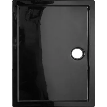 Sprchová vanička BPS-koupelny Obdélníková akrylátová sprchová vanička HYD-OSV-ST03E 90x80 černá